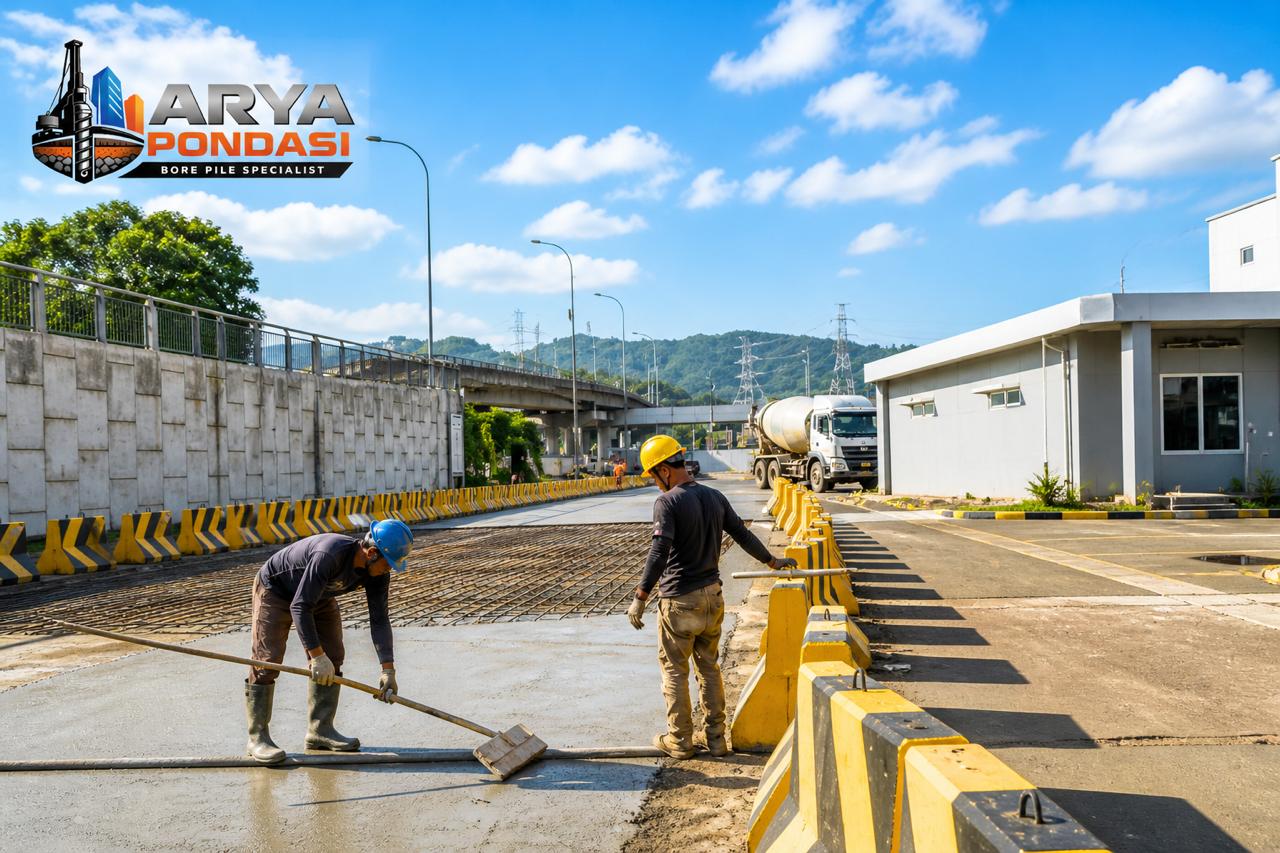 PEKERJAAN PENGECORAN JALAN, Arya Citra Pondasi