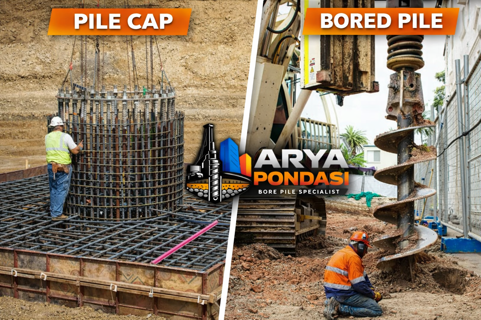 Perbedaan Bored Pile dan Pile Cap dalam Konstruksi Bangunan
