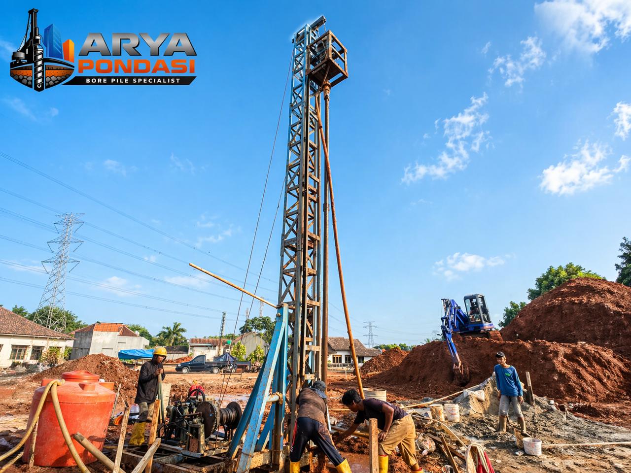Pekerjaan Borepile Proyek Hotel OYO Di Daerah Cikarang Barat
