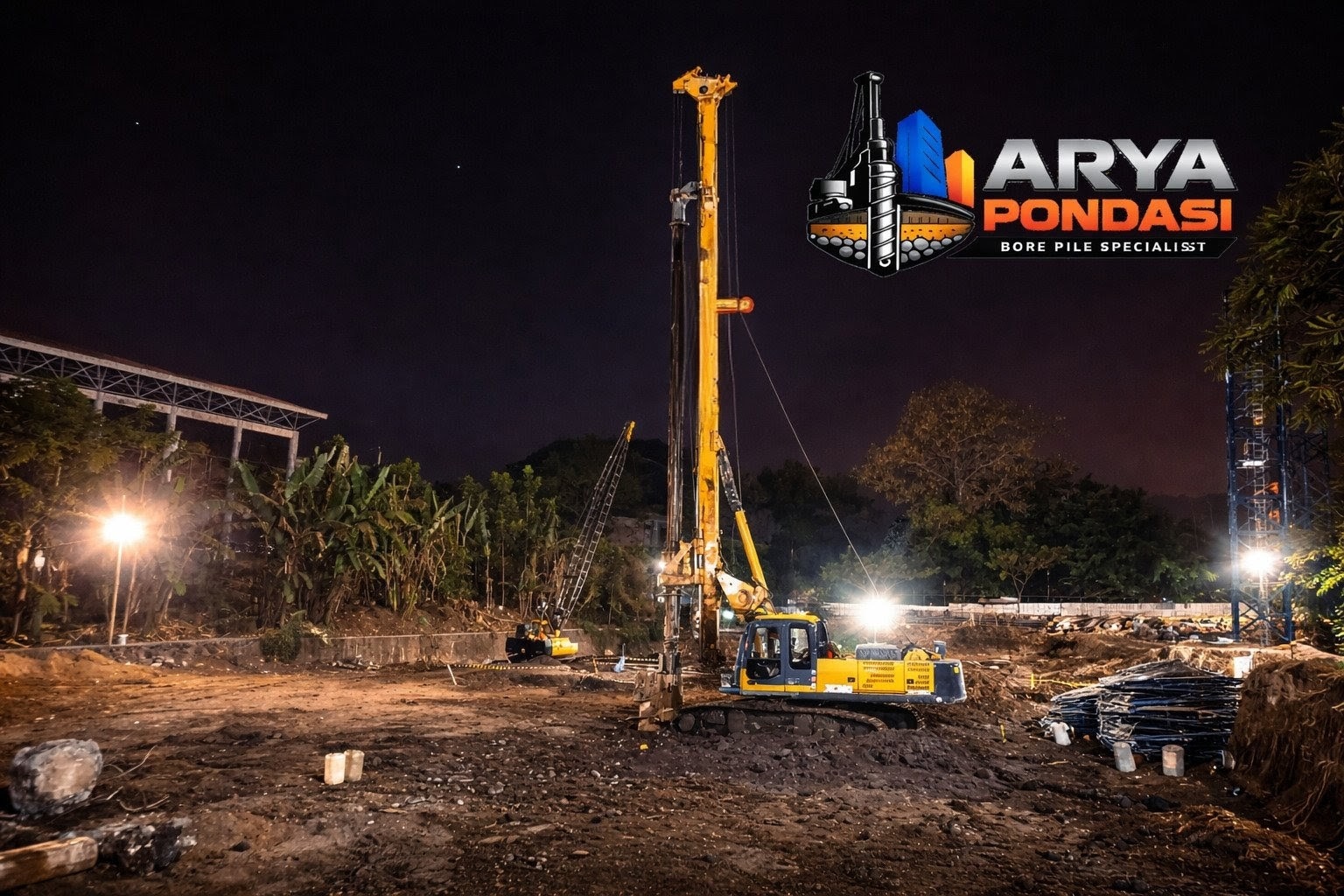 Arya Pondasi Percepat Pembangunan Gedung UNM Malang dengan Teknologi Bore Pile Modern, Arya Citra Pondasi