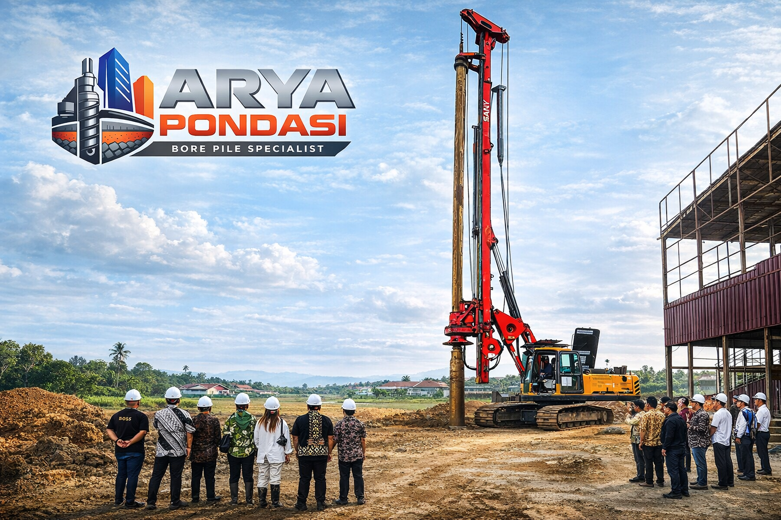 Proyek Bore Pile Pembangunan Apartemen di Tangerang Selatan – Arya Pondasi, Arya Citra Pondasi